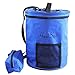 HANDI STITCH Lightweight Knitting Yarn Storage Bag, Tote Organizer, Knitting Bag, Yarn Holder with Pockets/Protect and Store Yarn, Crochet Hooks, Needles and Wool - Knitting Tote Bag Blue