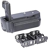 Neewer Vertical Battery Grip(Replacement for Canon BG-E6 Battery Grip)Work with 1 or 2 Pieces LP-E6 Battery or 6 Pieces AA Batteries for Canon EOS 5D MARK II Digital SLR Camera