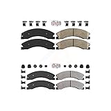 AmeriBRAKES Front Ceramic Rear Semi-Metallic Disc