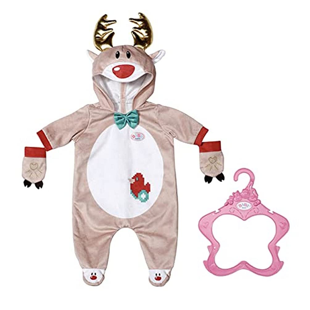 BABY Born 515 831700 EA Reindeer Onesie, Red