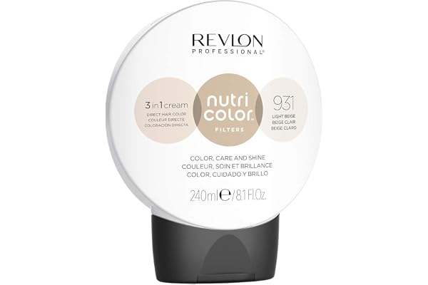 Mascarilla de coloración temporal para el pelo, Revive el color del cabello, tono 931 Light Beige, 240 ml