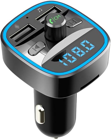 Amazon Co Jp Sazoley T25カーmp3プレーヤー多機能bt5 0 Fmトランスミッターデュアルusb充電器サポートハンズフリーtfカードuディスク音楽再生 ホーム キッチン