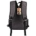OXA Canvas Backpack School Bag Laptop Bag Computer Bag Daypack Black