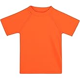 Toddler Boys Short Sleeve Rashguard Shirt UPF 50+ Sun Protection Swim Shirts