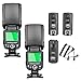 Neewer NW-562 E-TTL Flash Speedlite Kit for Canon DSLR Camera, Include:(2)NW-562 Flash + (1)2.4Ghz Wireless Trigger(1 Transmitter + 2 Receiver)