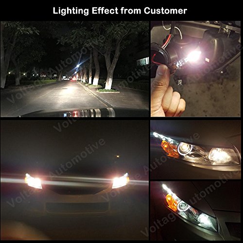 Voltage Automotive 9006 HB4 Headlight Bulb 40 Percent More Light Super Bright Professional Upgrade (PAIR) - Replacement for High Beam Low Beam Fog Lights