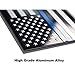 Aluminum Thin Blue Line Decal Blue Lives Matter Sticker Emblem | in Support of Police Officers and Law Enforcement 3.20