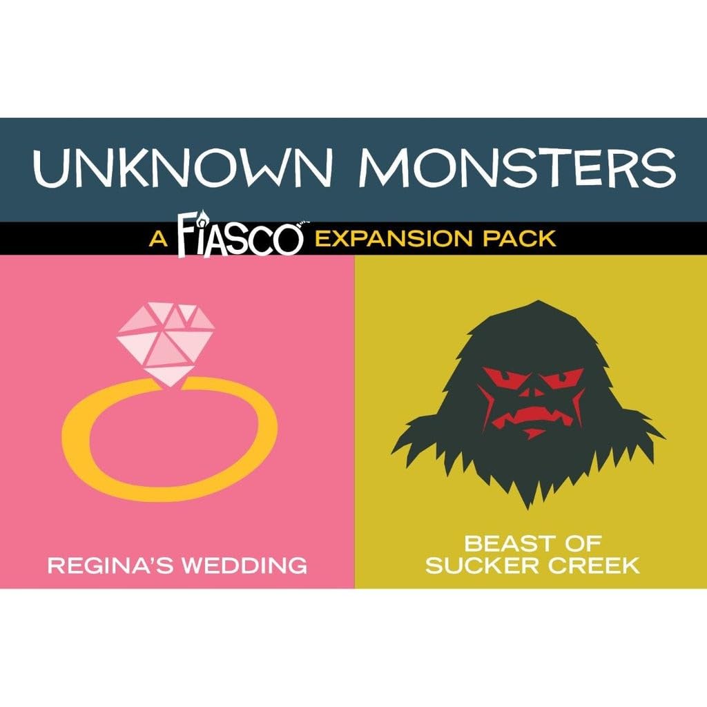 Bully Pulpit Games Fiasco Expansion Pack: Unknown Monsters - Role-Playing Game Expansion - 3 to 5 Players - Age 16+
