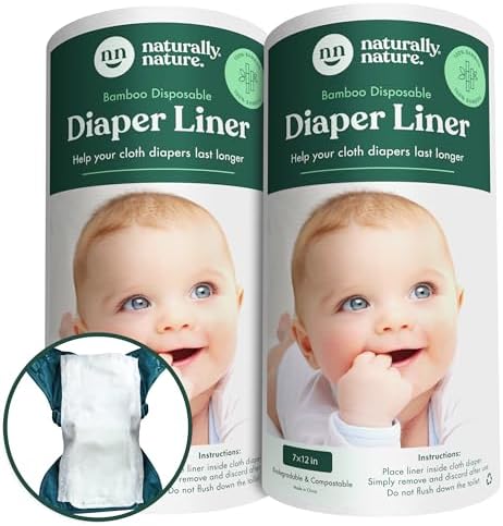 Naturally Nature Disposable Cloth Diaper Liners, Unscented