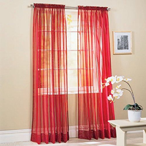 100x200cm Window Door Curtain Panel Drape Tulle Room Balcony