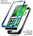 Poetic Moto G6 Case, Guardian [Scratch Resistant Back] [360 Degree Protection] Full-Body Rugged Clear Hybrid Bumper Case with Built-in-Screen Protector for Motorola Moto G6 Blue
