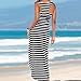 Han Shi Dress, Sexy Women Sleeveless Stripes Dress Casual Ladies O-Neck Ankle-Length Bodycon Party Dress Skirts Sundress (XL) Black