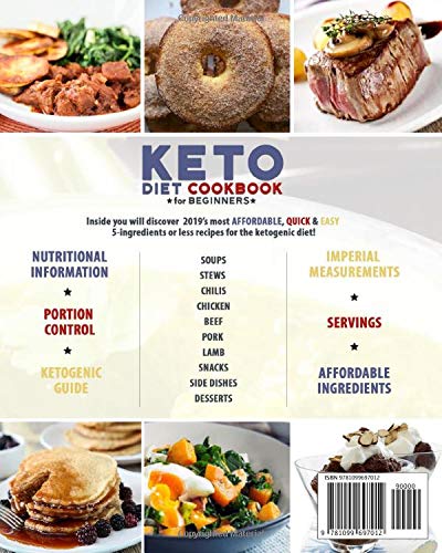 [- The Essential Keto Diet for Beginners #2019: 5-Ingredient Affordable, Quick & Easy Ketogenic