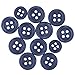 Blumenthal Lansing Shirt Buttons, 7/16-Inch and 3/8-Inch, Navy, 11/Pack