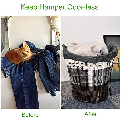OTraki Large Travel Laundry Bags 28 x 45 inch XL Heavy Duty Drawstring Dorm Organizer Bags Tear Resistant Laundry Hamper Basket Liner Jumbo Dirty Clothes Storage, Three Loads of Clothes 2 Pack Grey