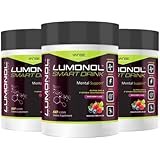 3 Bottles of Lumonol Smart Drink: Engineered to Elevate Overall Cognitive Performance. Upgrades Your Memory, Focus &amp; Mood. All Natural Nutrients Drink Offers Powerful Nootropics in a Drink.