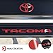 Haru Creative - Toyota Tacoma 2016 2017 2018 Door Sill Protector Letter Overlay VInyl Decal (Four Door Set) - Gloss Red