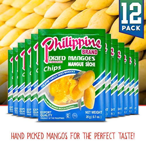 Philippine Brand Dried Mangoes Fruit Snacks {12 PACK} All Naturally