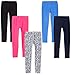 Amazon Brand - Spotted Zebra Girls' Little Kid 5-Pack Leggings, Hearts, Small (6-7)