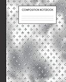 Composition Notebook: Faux Silver Platinum Glam College Ruled Notebook Lined School Journal