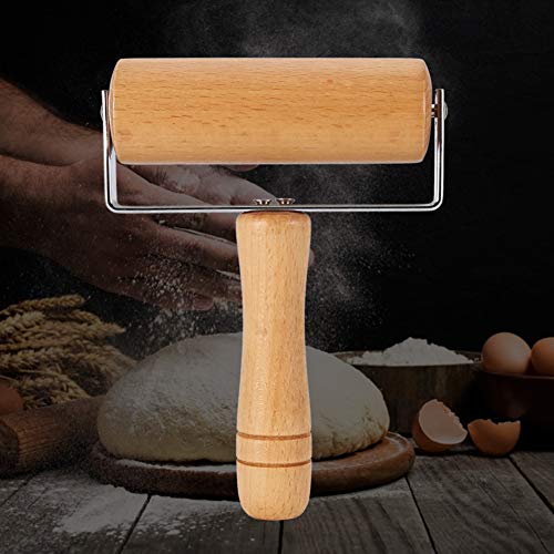 Watris Veiyi Small Rolling Pin, Wooden Dough Roller, NonStick Pizza