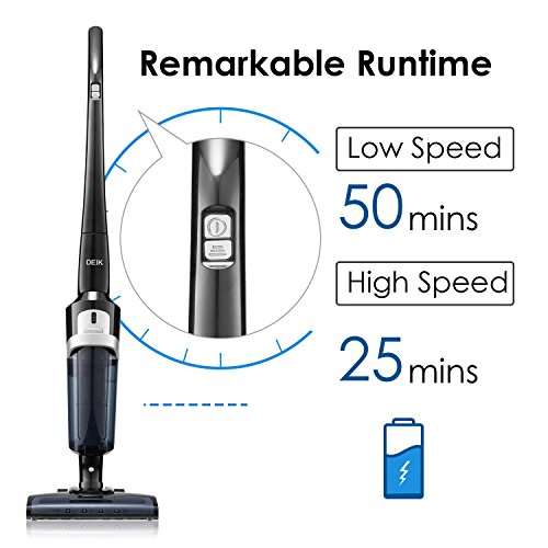 Deik Vacuum Cleaner, Cordless Vacuum Cleaner with 28.8V Liion Battery
