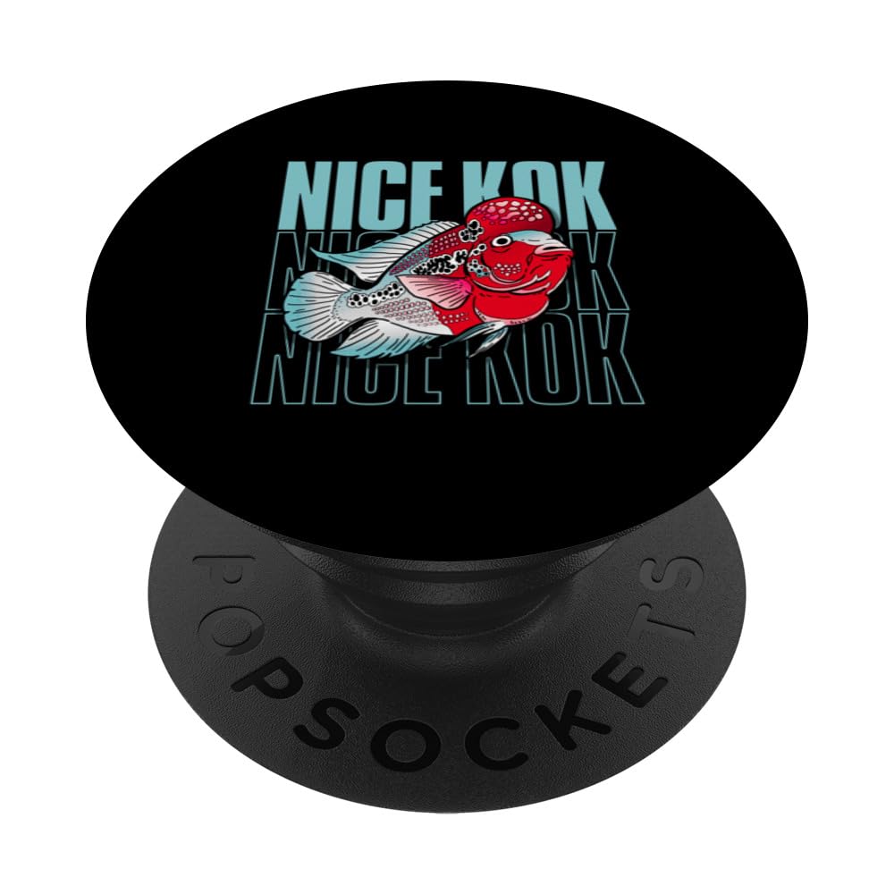 Nice Kok Funny Flowerhorn Cichlid Fish Keeper PopSockets Swappable PopGrip
