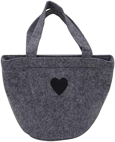 Famiry Durable Felt Lunch Bag for Adults and Kids, One Size(Gray)