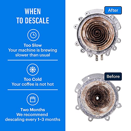 Essential Values Coffee Machine Descaler 2 Uses Descaling Solution