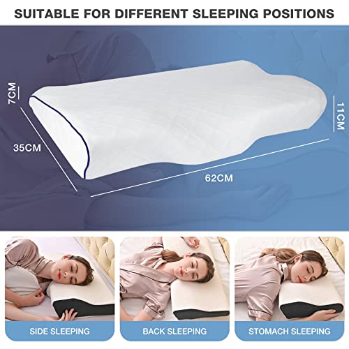 UlikTree Cervical Neck Pillow Contoured Memory Foam Pillow for Neck