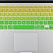 All-inside Green Yellow Ombre Keyboard Skin for MacBook Pro 13