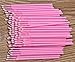 Mini Skater 100 Pcs Eyelash Cotton Swabs 2.0 mm Head Diameter Multipurpose Micro Applicators Dental Bendable Brush for Salon Home Personal Care Makeup Oral Using (Pink (Medium))
