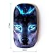 KOOLmouse [ Optical 2.4G Wireless Mouse [ Wolf Blue Eyes Neon Bright Light Forest ]