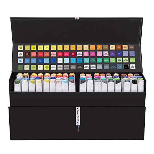 Dual tip art markers set- permanent sketch drawing pens…