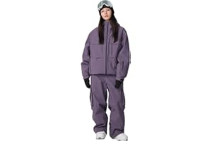 YEEFINE Women's Snow Snowboard Suits Baggy Men's Ski Jacket and Pants Set Insulated Snowsuits Waterproof Winter