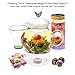 Teabloom Celebration Teapot Warmer - Standard Size (5-inch Diameter) - Heatproof Borosilicate Glass Tea Warmer - Tealight Candle Included