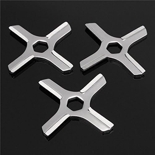 HITSAN 3pcs #5 Blade Meat Grinder Parts Blade For Moulinex HV3/KRUPS F402