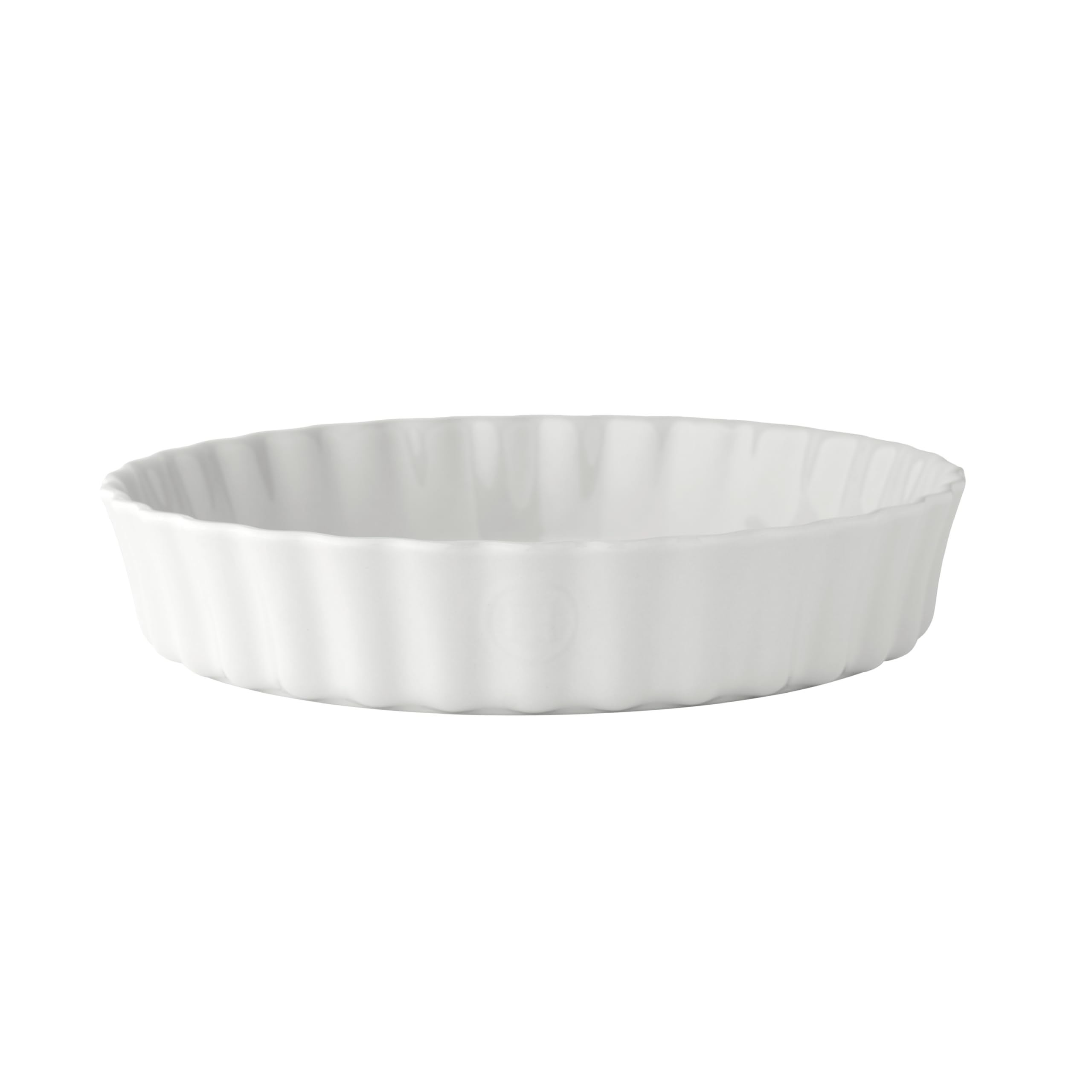Emile Henry Deep Flan Dish, Ceramic, Flour, 28x28x5.5 cm