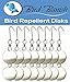 Bird Repellent Discs.Pest Control Deterrent .Keep Your Garden/Crop/Plants/Yard Free From Crows, Pigeons, Woodpeckers & Other Birds/Wildlife.16 Decorative Disks
