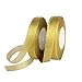 Feyarl Glitter Gold Ribbon 5/8-inch Wide Sparkly Fabric Ribbon Gift Crafters Sewing Ribbon Wedding Party Brithday Wrap Card Making Ribbon Hair Bows Floral Projects Ribbon (Gold)