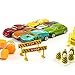 Prextex 21'' Car Carrier Toy Truck with 6 Toy Cars and Accessories - Detachable Toy Vehicle Transporter for Boys and Toddlers