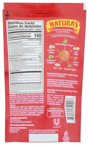 NATURAS, SALSA RANCHERA PASTA SAUCE WITH VEGETABLES, 7.1 OUNCE