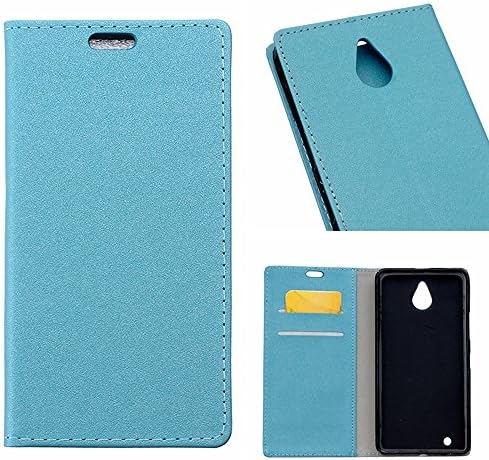 HYAIT Huawei G750 Case,Slim Fit Side Flip Cover For Huawei Honor 3X G750 Premium PU Leather with View Window Blue