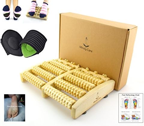 Premium Dual Foot Roller Massager &amp; Arch Support Bundle - Great Relief for Plantar Fasciitis, Arch, and Heel Pain, includes Bonus Foot Pain Care E-Book and Reflexology Chart
