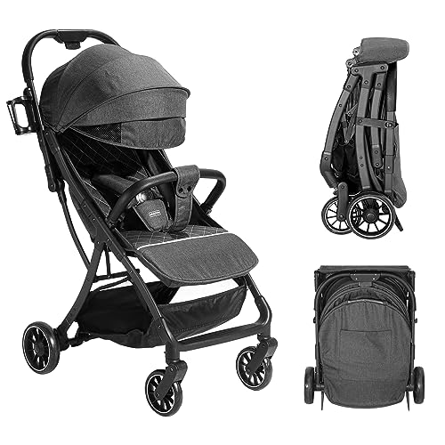 HARPPA Travel Stroller, Lightweight Compact Fold Toddler Stroller
