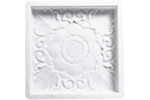 CURCKUA Square Paving Mould Path Maker Mold, Garden Concrete Mold Stepping Stone Path Maker for Walkway Pavement