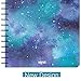 SIIXU Spiral Journal Notebook, B5 Hardcover Colored Daily, Memo Field Note book for Writing, Novelty Unique Design, 136 Pages, Large, Dark Blue, Star Rover