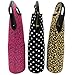 Wine Tote Carrier Bag/Purse For Champagne, Wine, Water Bottles (Party Designs)