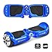 CHO Electric Self Balancing Dual Motors Scooter Hoverboard with Built-in Speaker and LED Lights - UL2272 Certified (4.5 Inch Wheels (No Speaker) Blue)