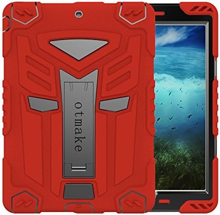 Ipad 2/3/4 case,Otmake 9.7 inch Full-Body Multi-layered Soft Silicone Protective Case with 360° Stand